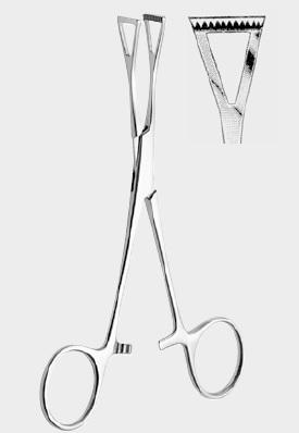 Кровоспинний затискач КОЛЛІН (COLLIN), кінчики трикутної форми